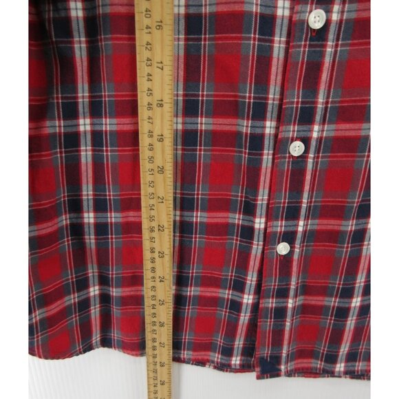 Untuckit Shirt Large Button Down Plaid Preppy Collared Woven Cotton - Picture 5 of 11